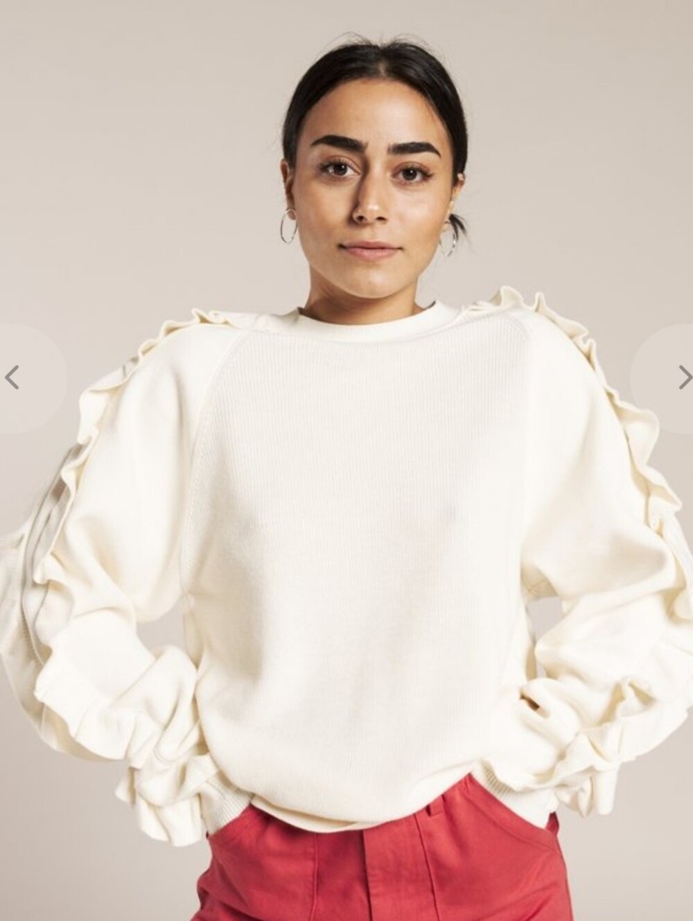 ba&sh Ciel Sweater In Ivory Size 0